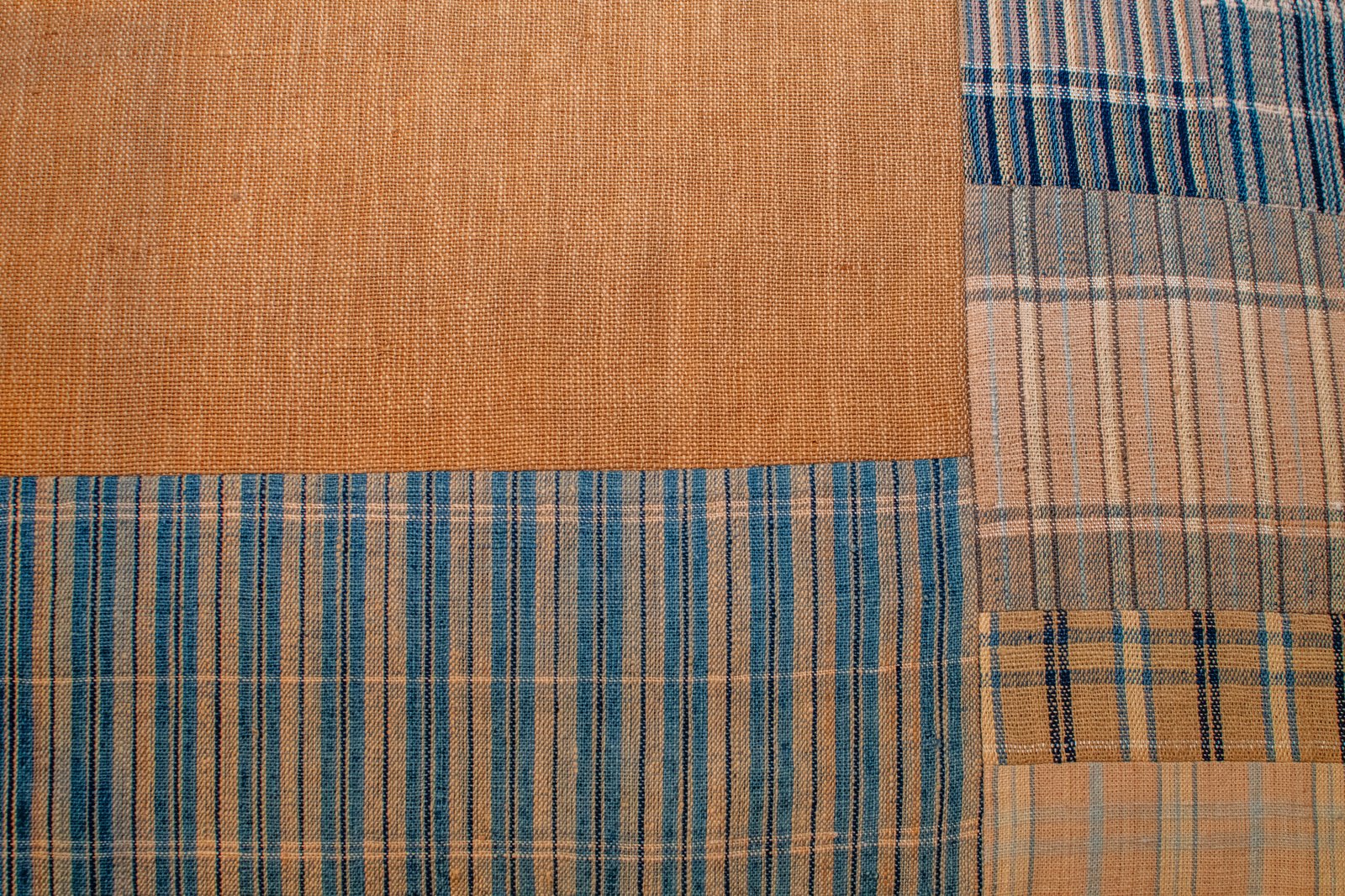 A close up of a finished pattern of cloth.